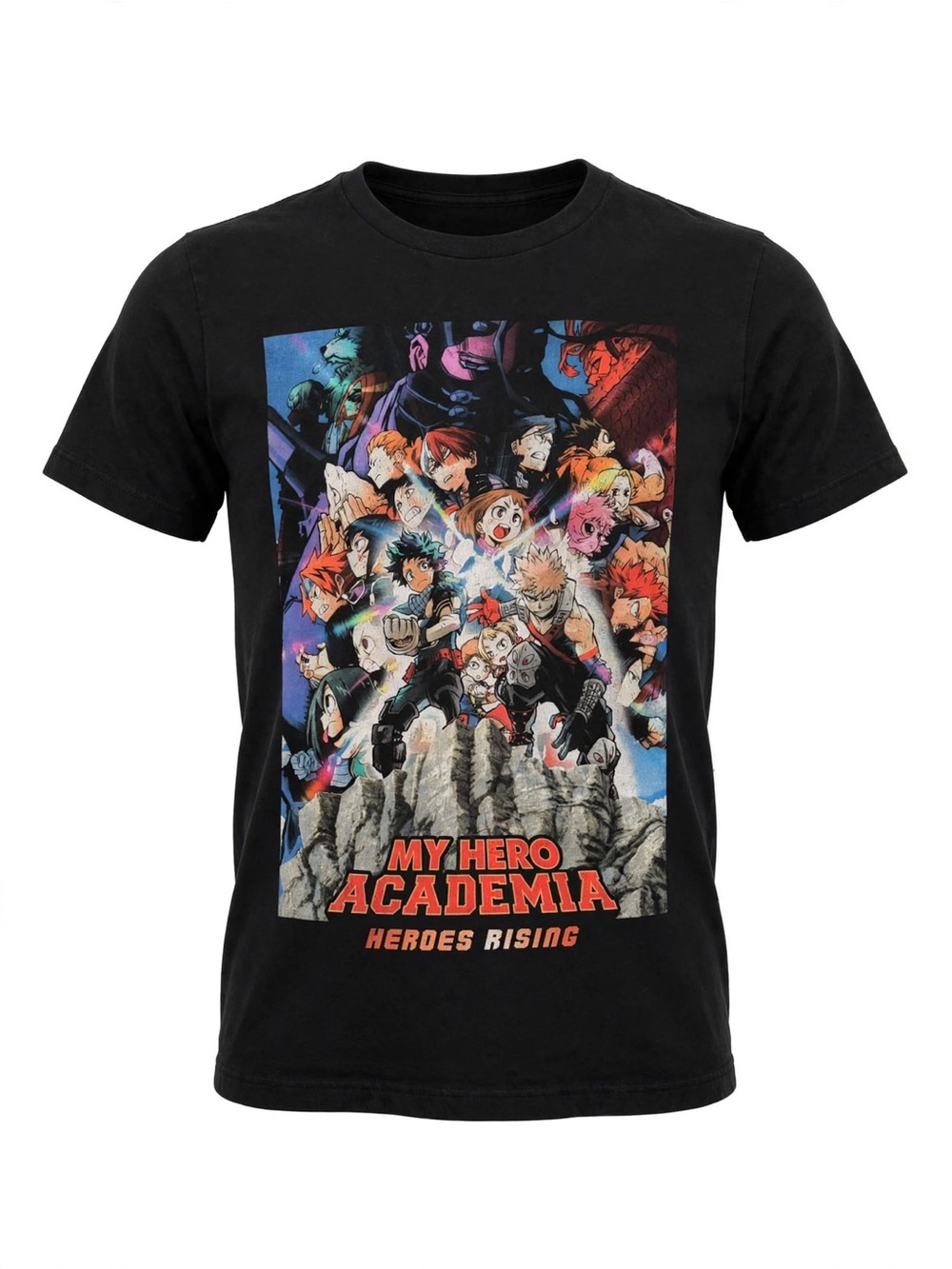 My Hero Academia Heroes Rising Movie Poster Tee - Black